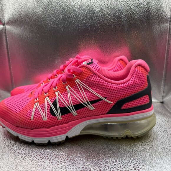 Size 8 Nike Air Max Excellerate 3 Pink Womens Lace-Up Running Shoes‎ 703073-601 - Picture 6 of 10